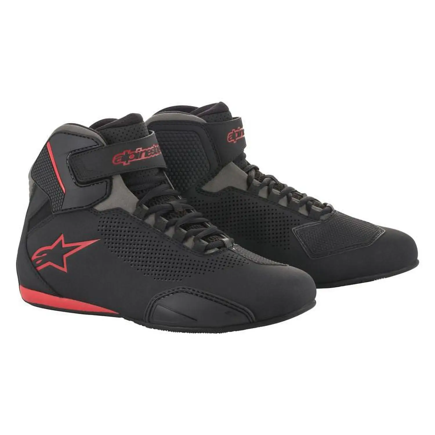 Alpinestars Sektor Vented Shoes - Black/Gray/Red - US 7.5 - MGW-16250 6