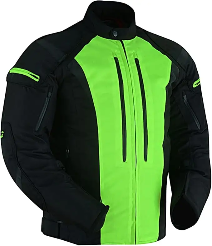 Daniel Smart Mesh Motorcycle Jackets Men All Season Sporty Mesh Riding Jacket Mandarin collar & Maximum Airflow DS Daniel ...