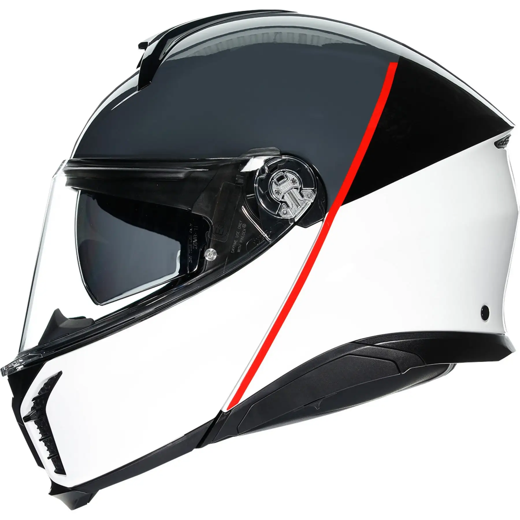 AGV Tour Modular Balance Motorcycle Helmet White/Gray/Red MD Xl