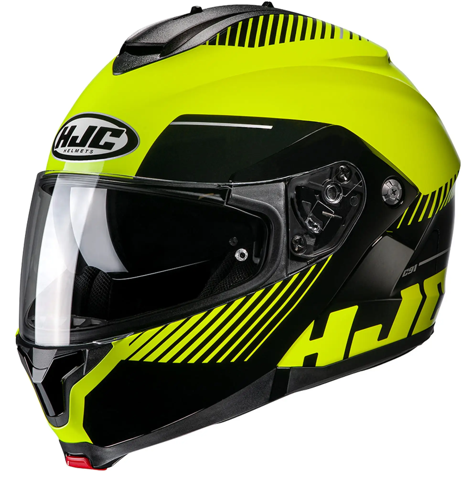 HJC C91 Prod Modular Motorcycle Helmet Hi-Vis SM - MGW-20191 S HJC Helmets