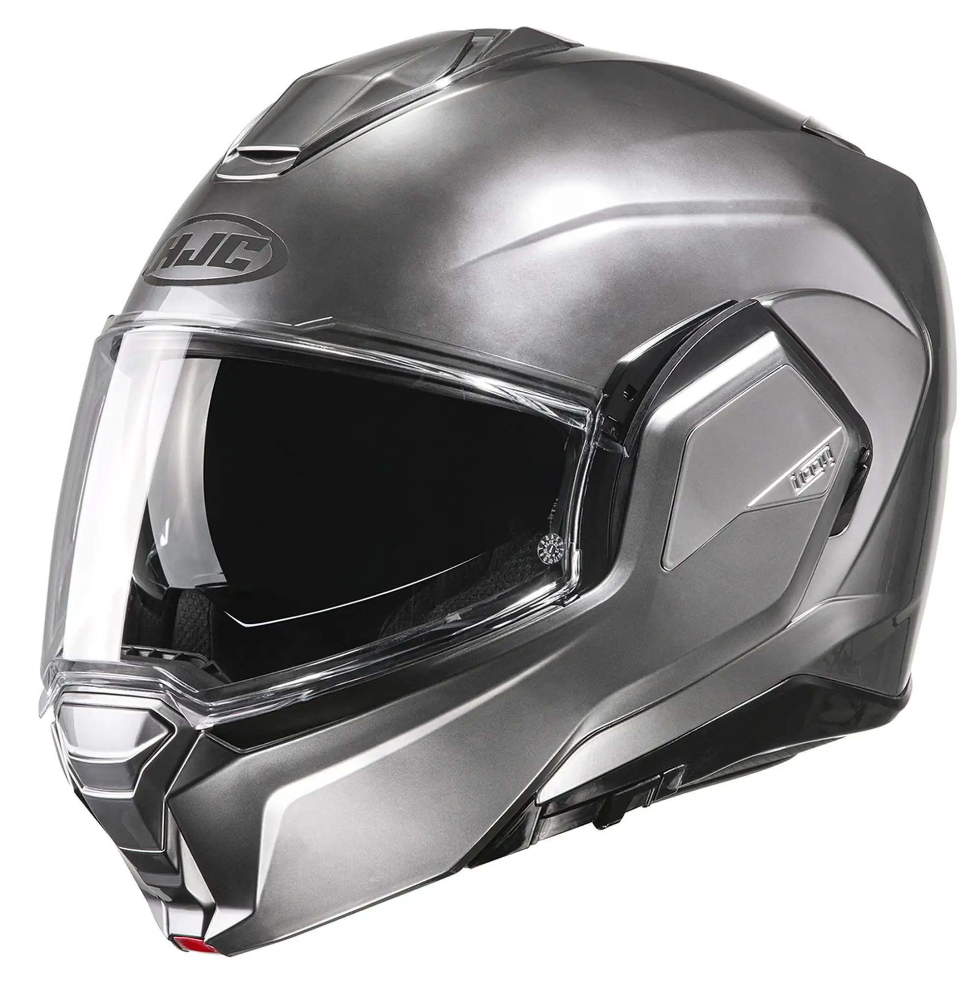 HJC i100 Solid Modular Motorcycle Helmet Hyper Silver LG - MGW-21284 S HJC Helmets