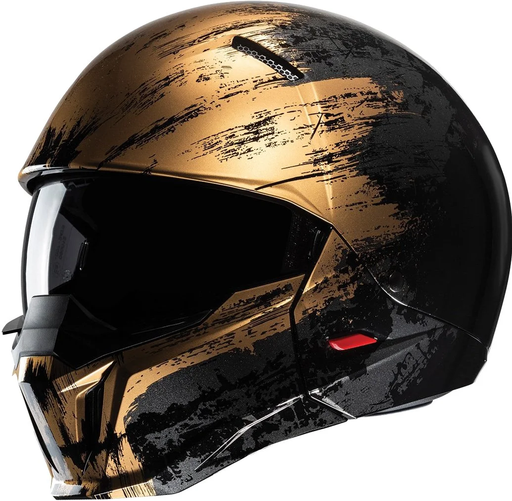 HJC i20 Furia Modular Motorcycle Helmet Black/Gold SM - MGW-31487 L HJC Helmets