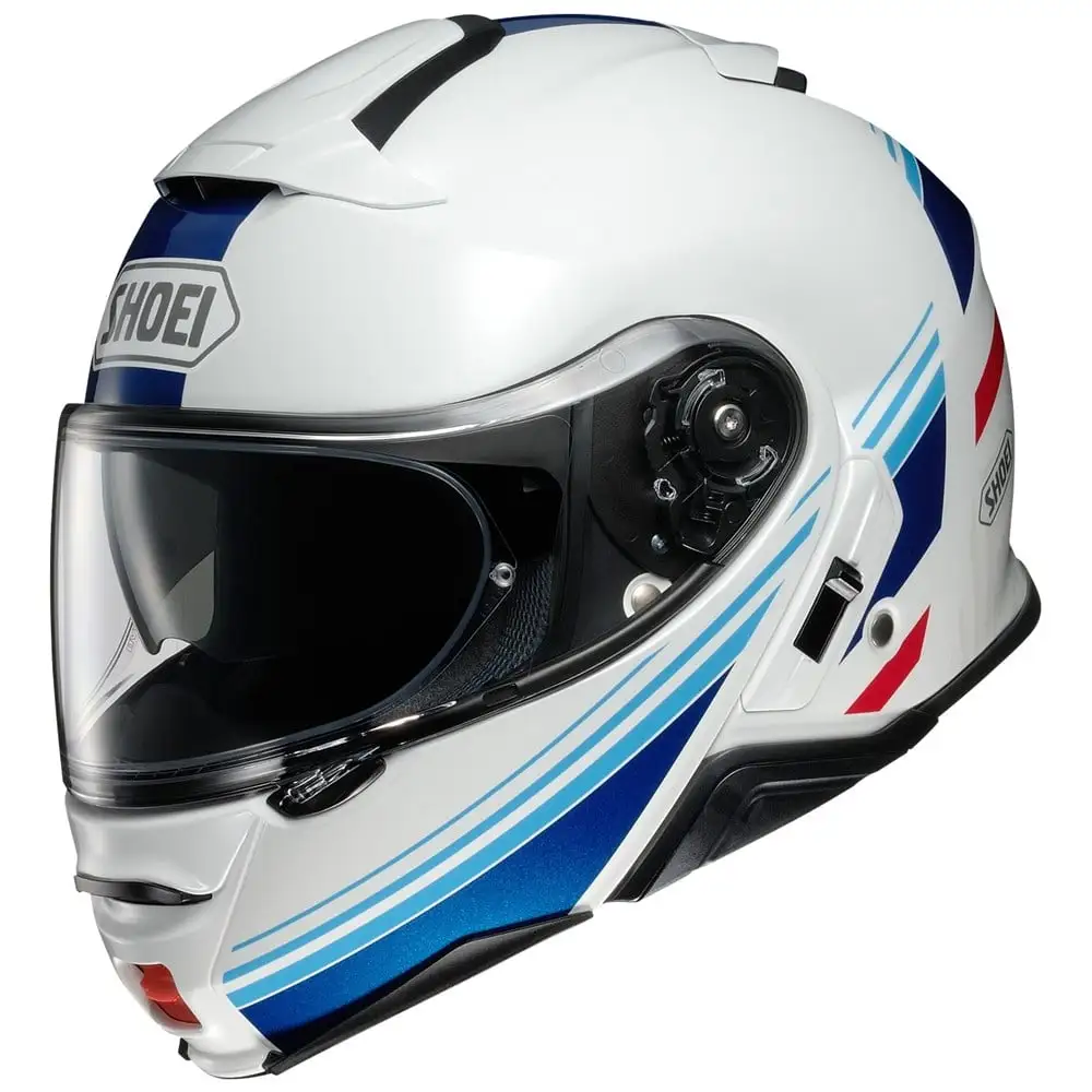 Shoei Neotec II Separator TC-10 Modular Helmet - White/Blue Xs