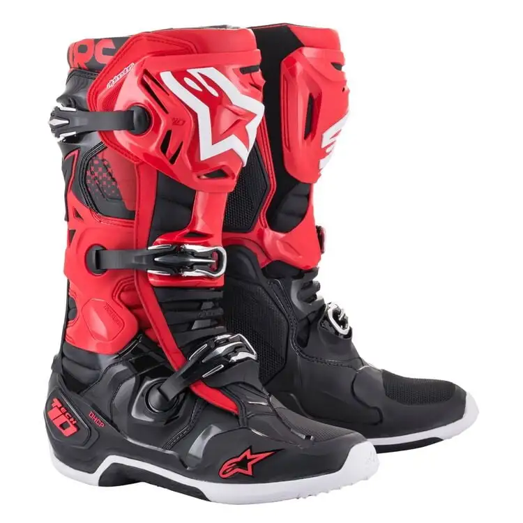 Alpinestars Tech 10 Boots - Black/Red - 13 - MGW-16335 13
