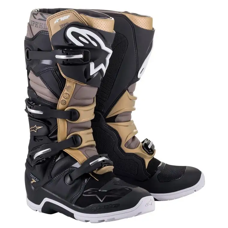 Alpinestars Tech 7 Enduro Drystar? Boots - 2022 Model - Black/Gray/Gold - 8 7