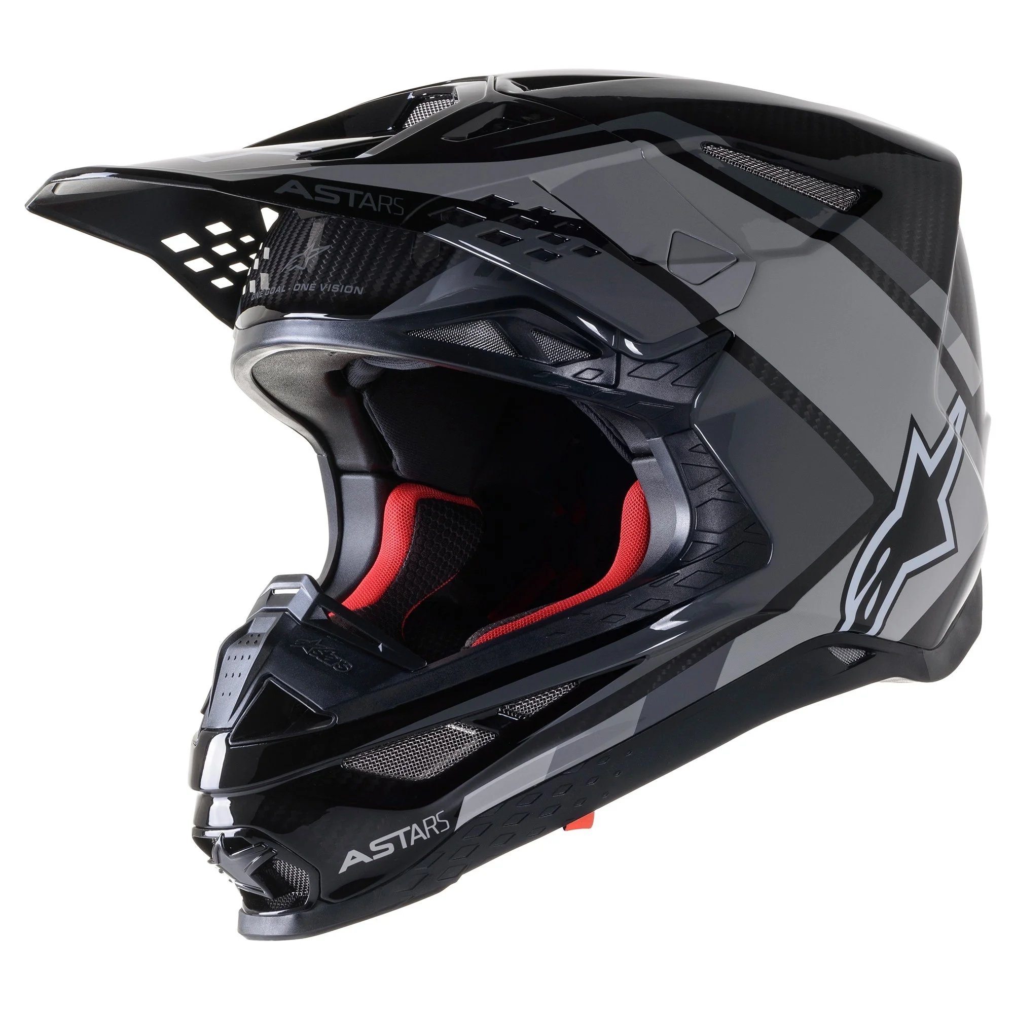 Alpinestars Supertech M10 Carbon Meta2 MX Offroad Helmet Black/Gray XXL 2x