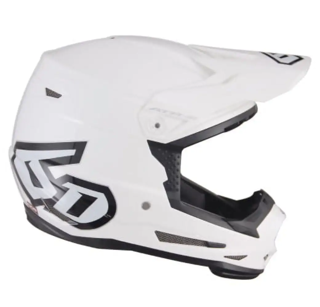 6D ATR-2 Solid MX Offroad Helmet White SM - MGW-23874 Xs