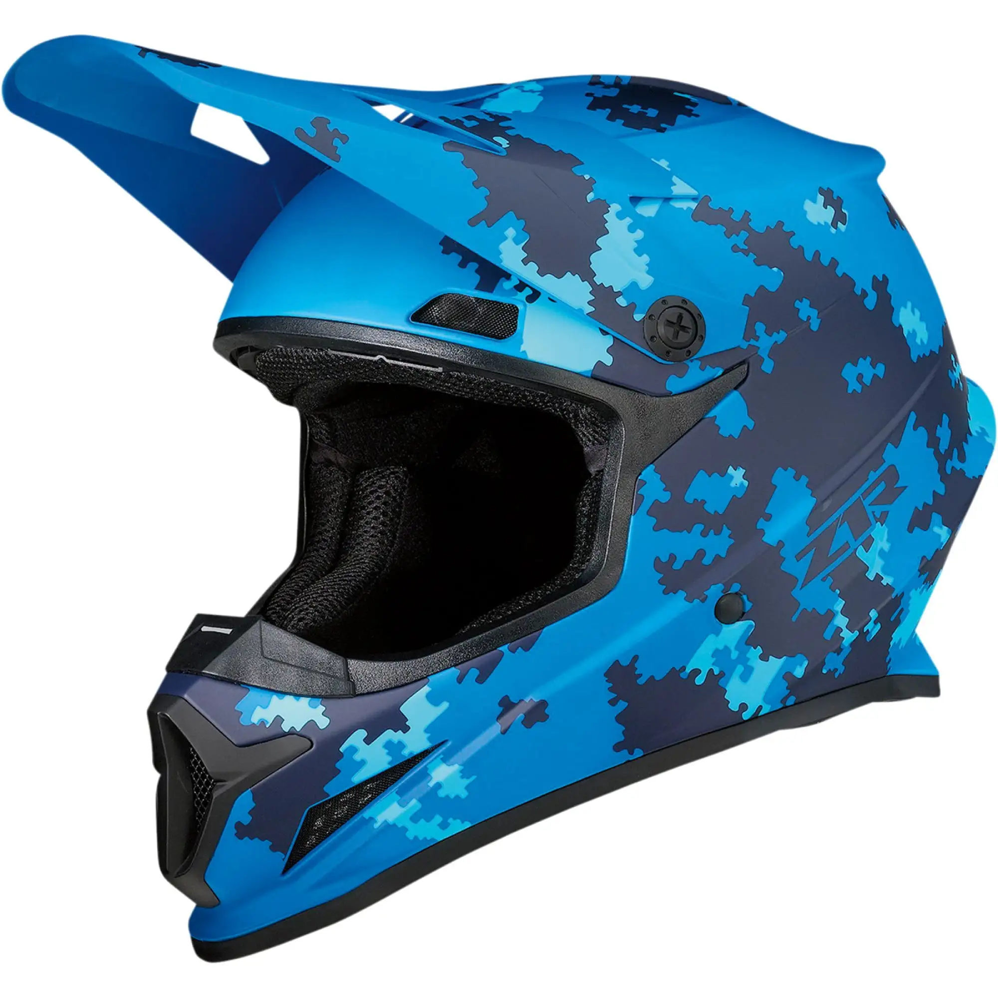 Z1R Rise Camo 2 Digi MX Offroad Helmet Blue XL - MGW-28347 3xl