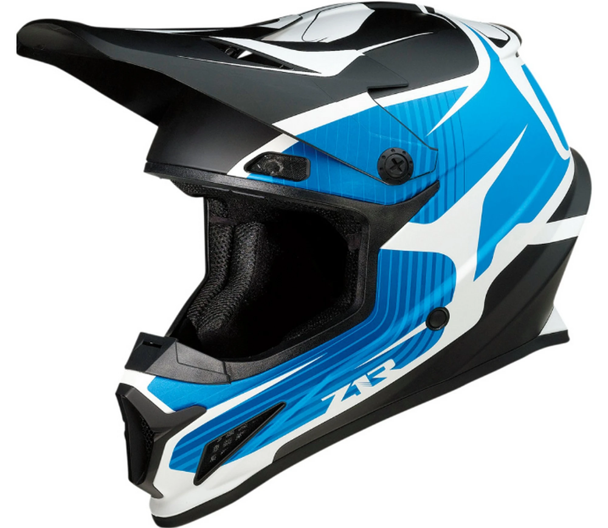 Z1R Rise Flame MX Offroad Helmet Blue LG - MGW-28394 L