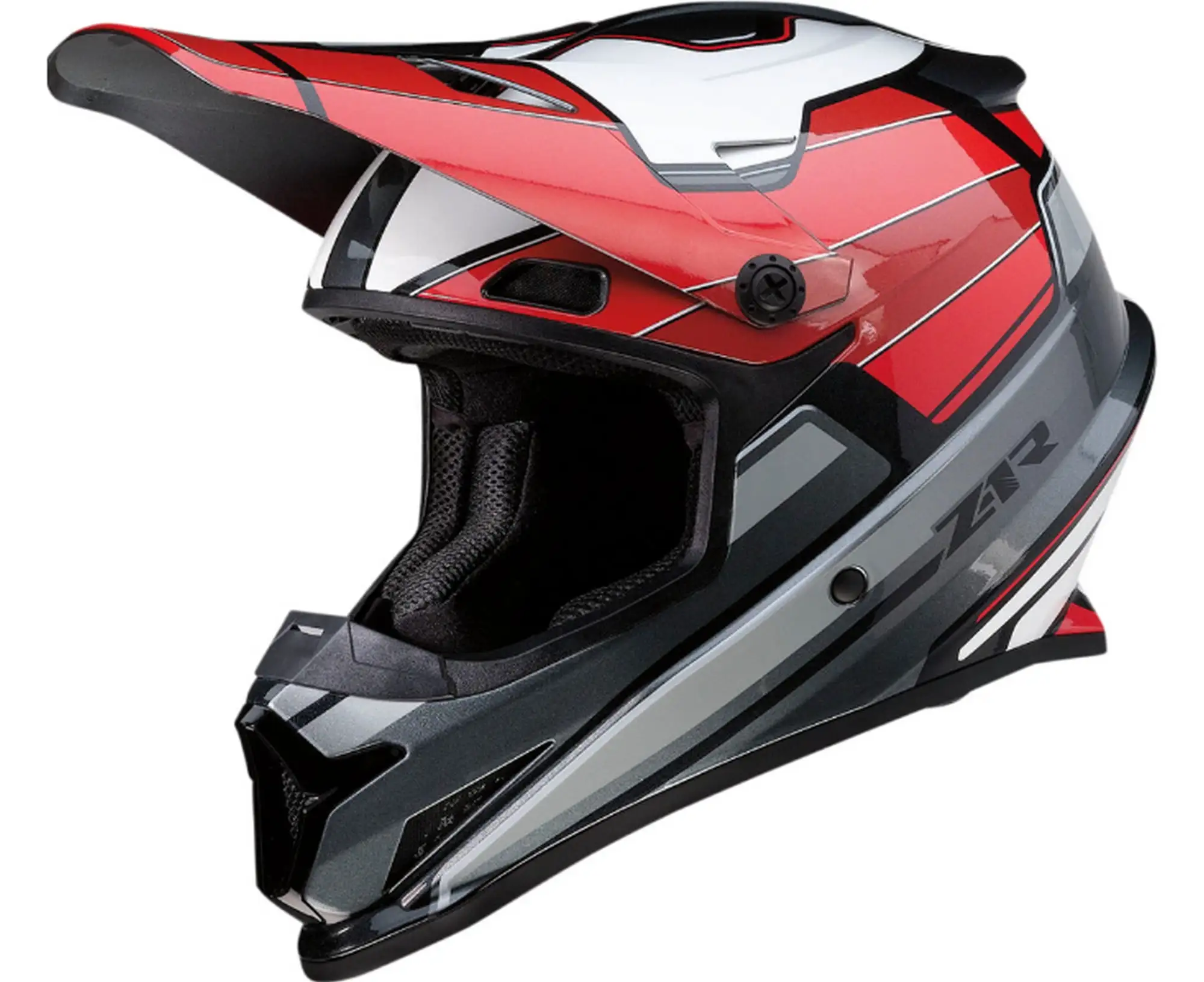 Z1R Rise MC MX Offroad Helmet Red/Gray LG - MGW-24040 L