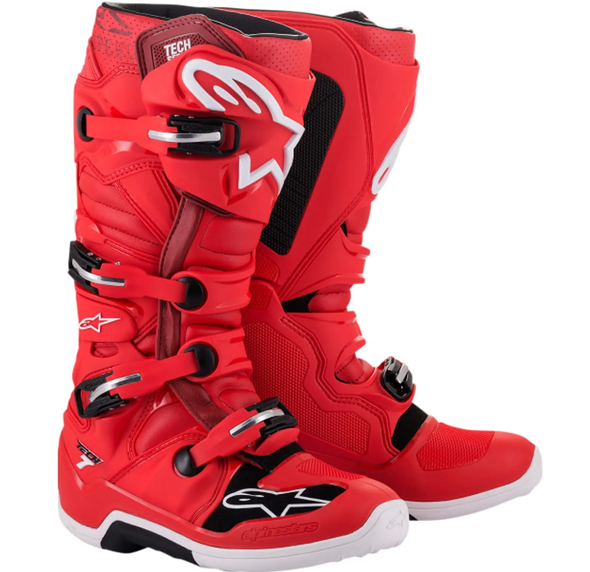 Alpinestars Tech 7 Mens MX Offroad Boots Red 13 USA - MGW-26720 13