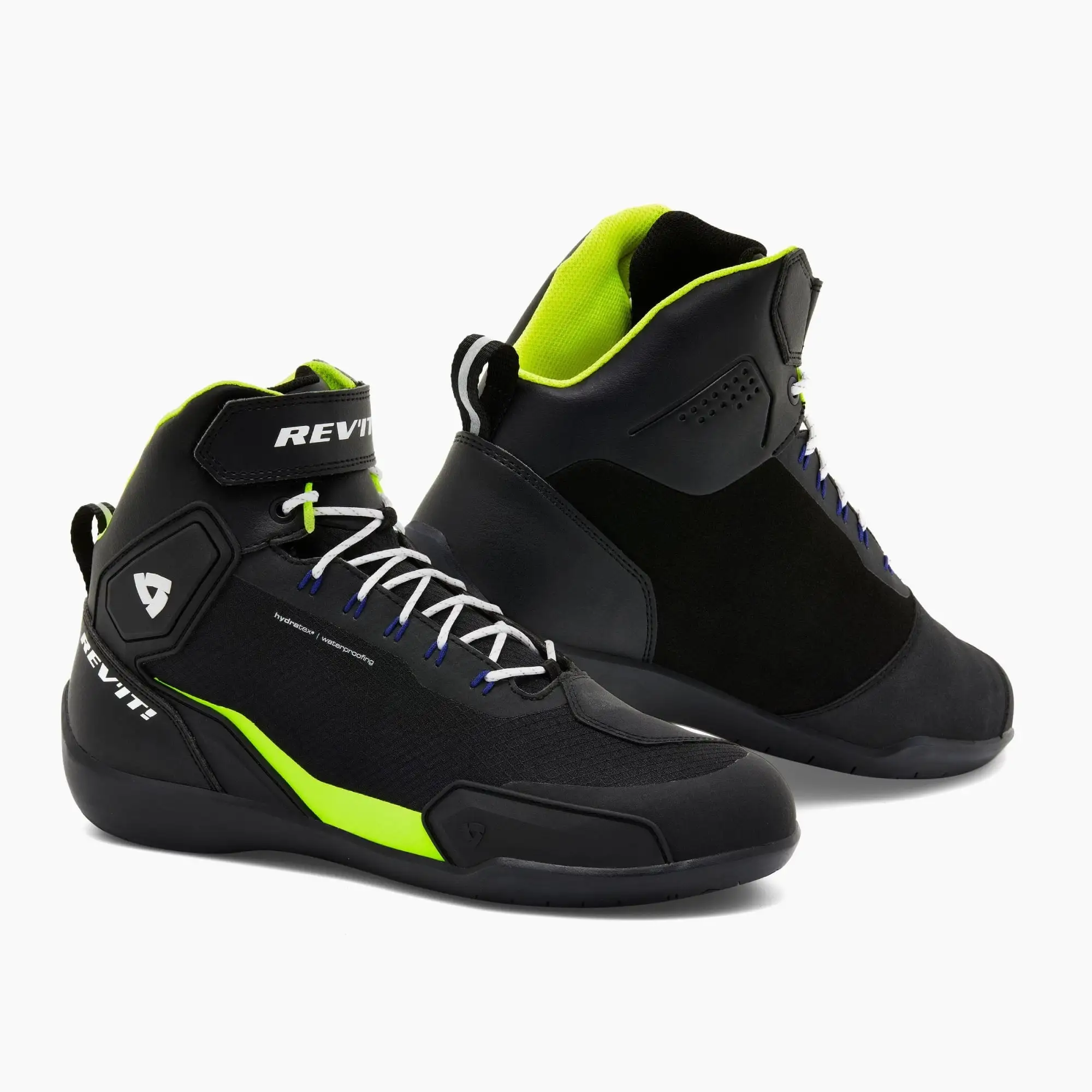 Rev'It G-Force H2O Mens Riding Shoes Black/Neon Yellow 43 EUR 39