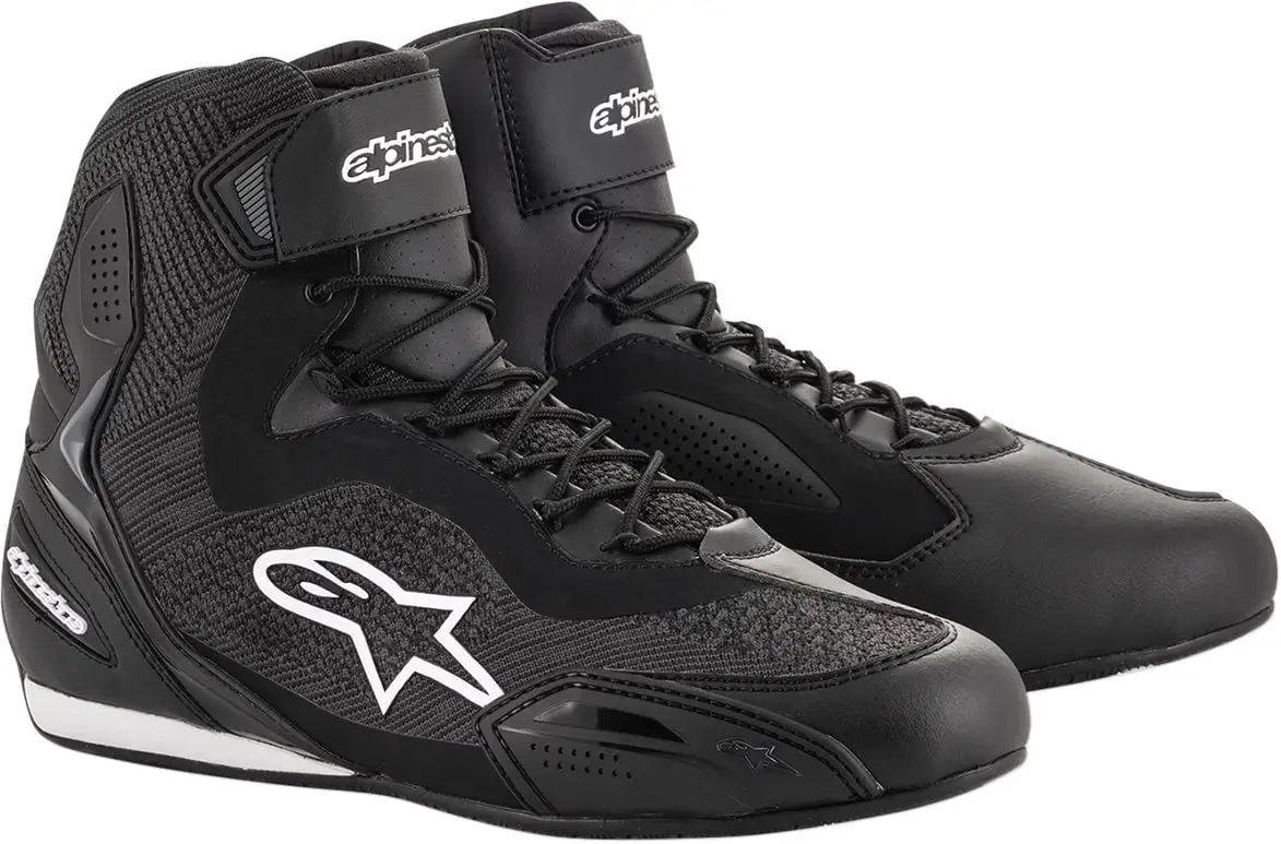 Alpinestars Faster 3 Rideknit Motorcycle Shoes Black 12.5 USA
