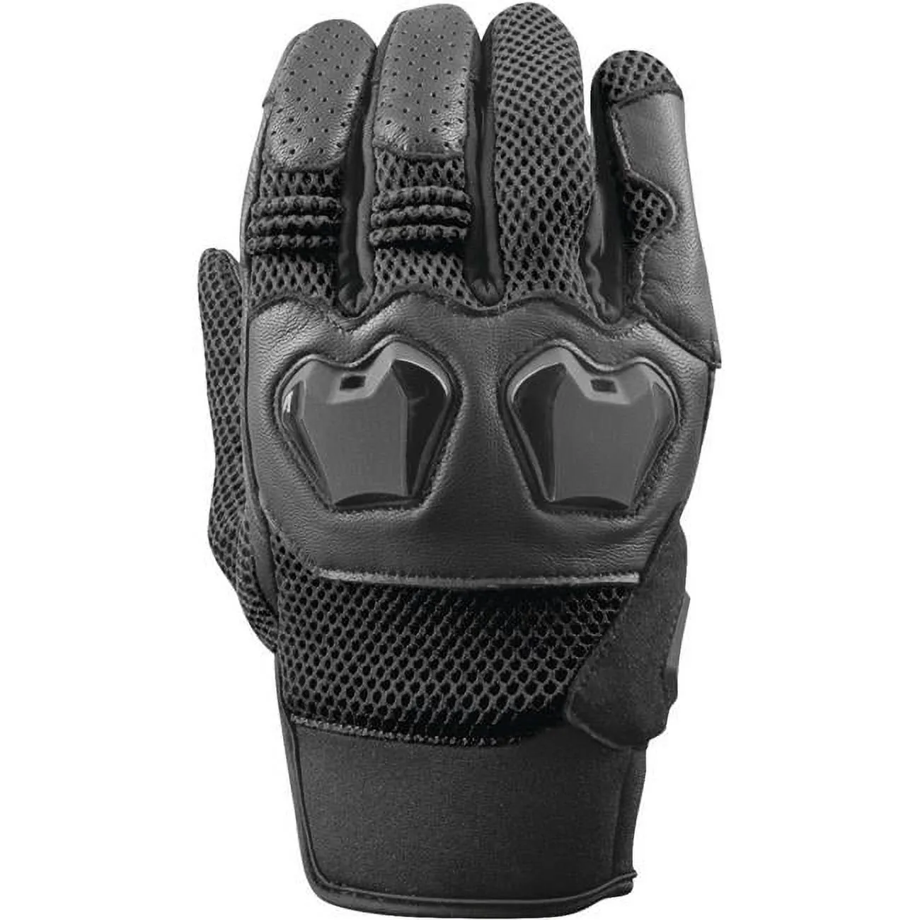 Speed & Strength Moment True Mens Leather/Textile Motorcycle Gloves Black MD M Speed and Strength