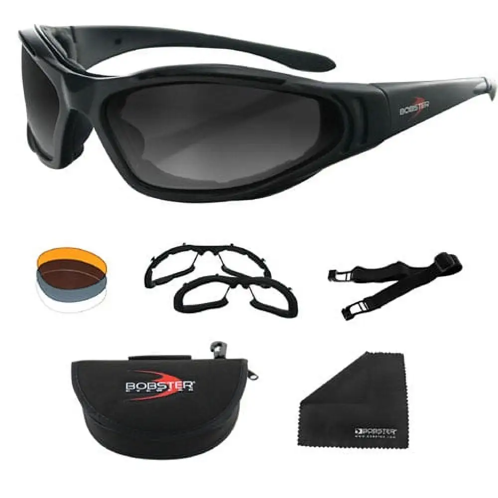 Bobster BRA201; Sunglasses Raptor Ii Black W / 3 Lens - MGW-23255 Balboa