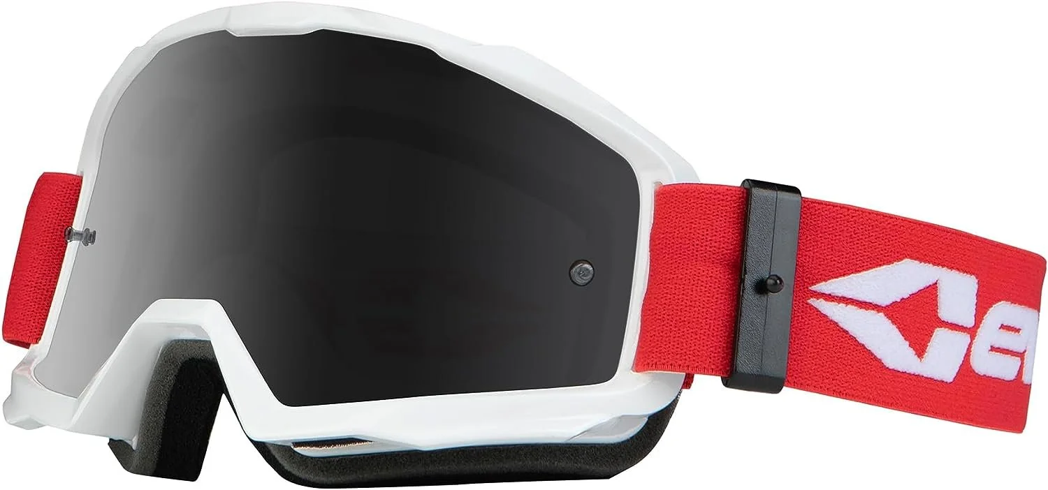 EVS Origin MX Offroad Goggles White/Red - MGW-10309