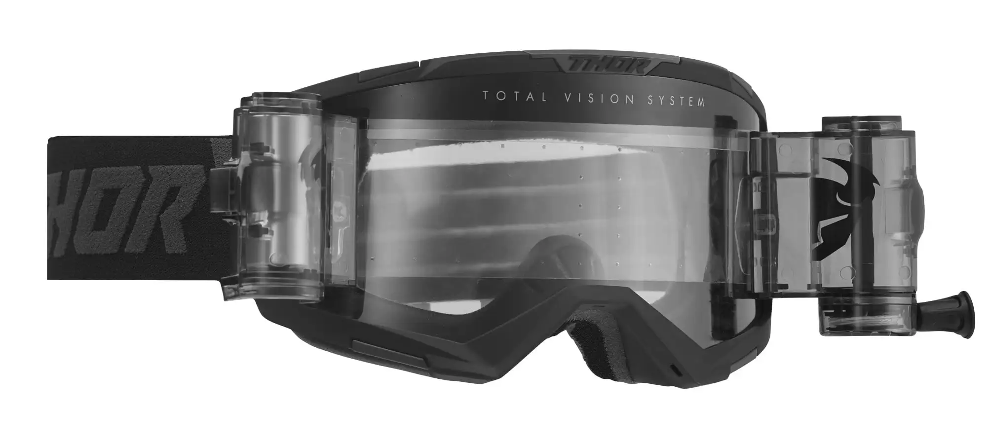 Thor Regiment Storm MX Offroad Goggles w/Roll-Off System Black w/Clear Lens