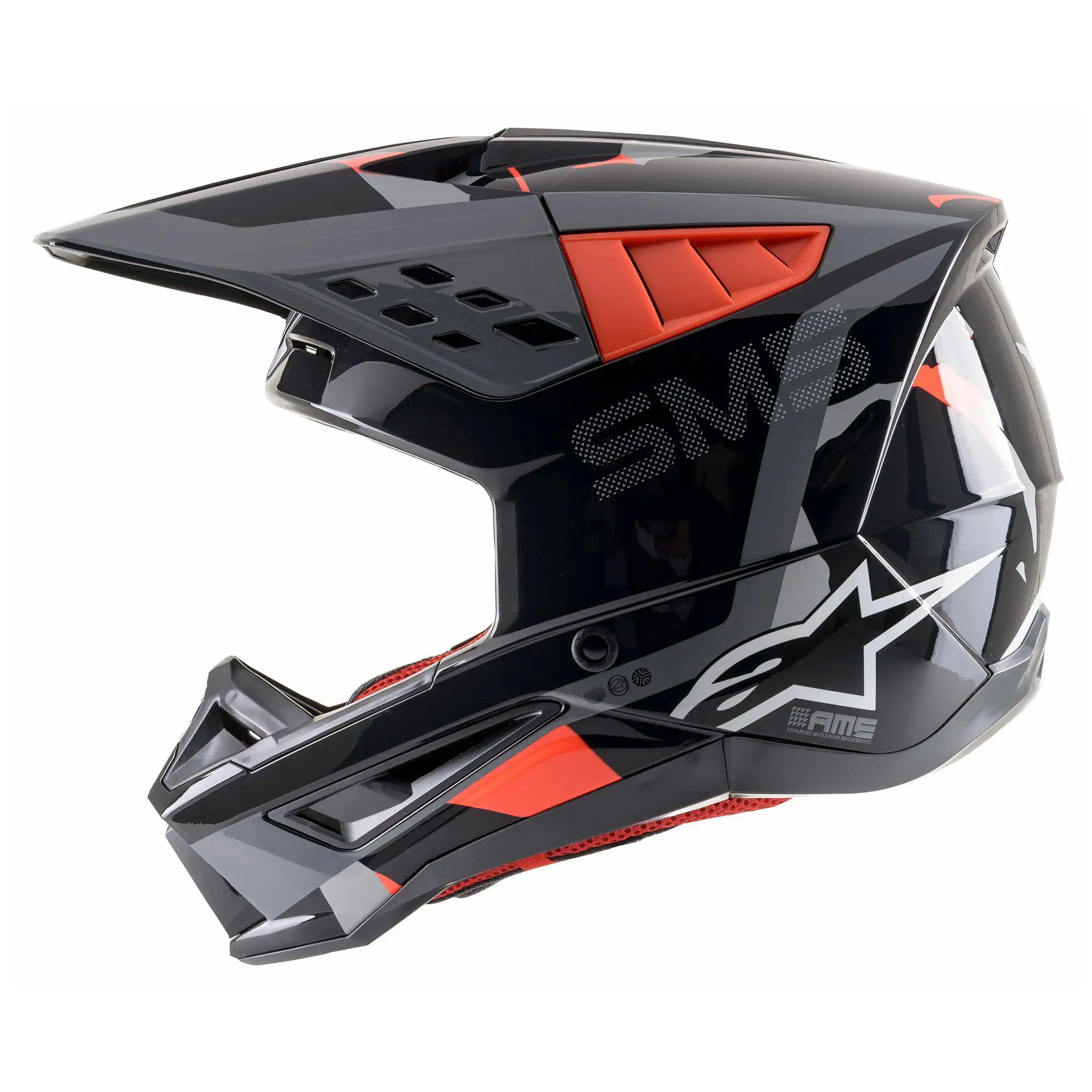 Alpinestars SM5 Rover MX Offroad Helmet Gray/Red XS - MGW-31063 Xs