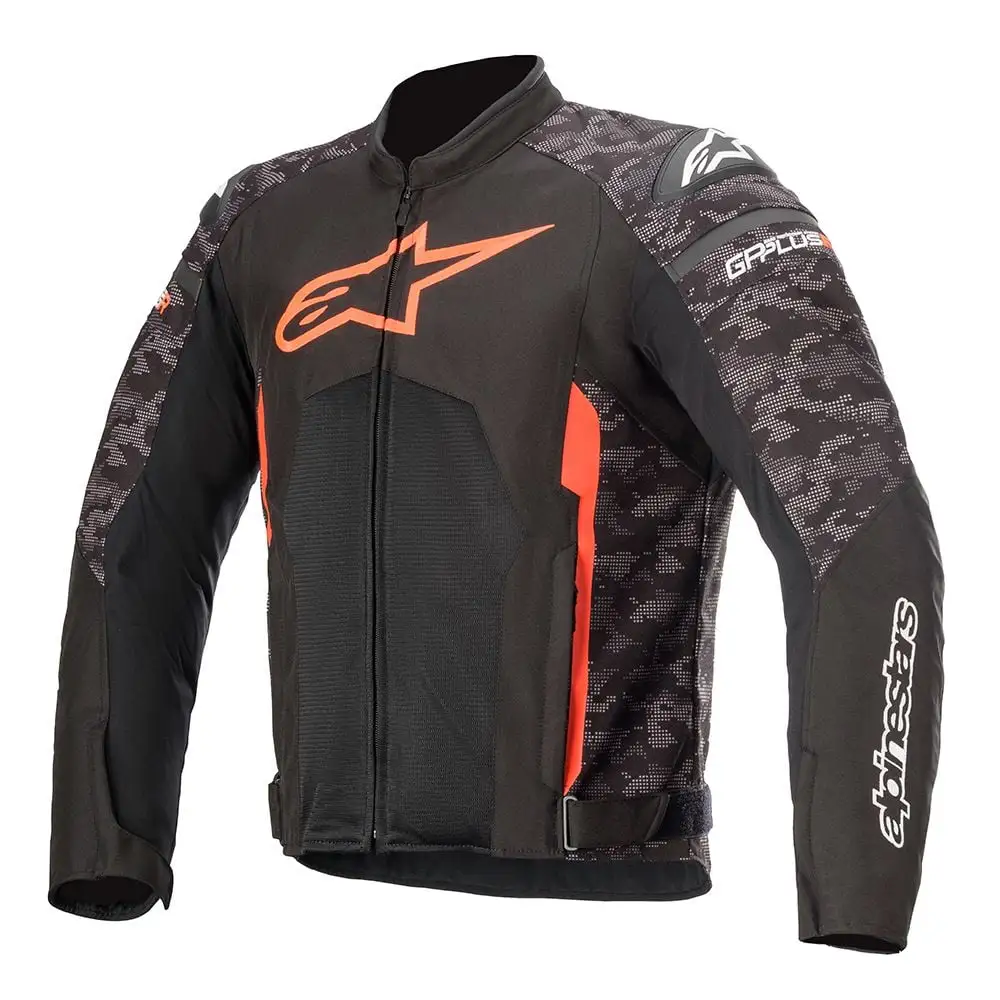 Alpinestars T-GP Plus R Air V3 Mens Textile Motorcycle Jacket Black Camo/Red MD M