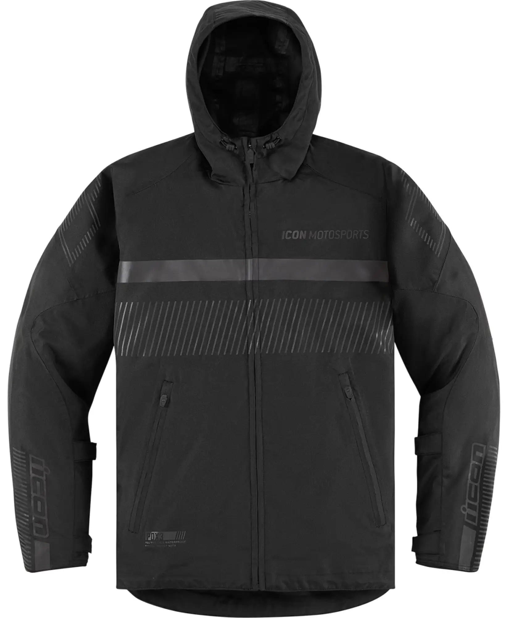 Icon PDX3 CE Womens Textile Motorcycle Jacket Black XL - MGW-19963 L