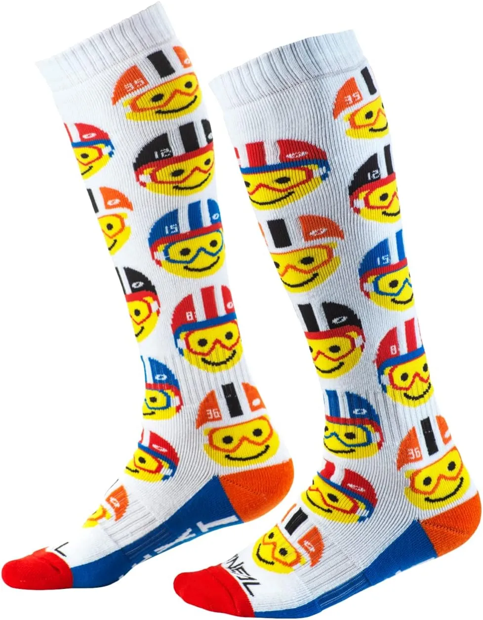 O'Neal 0356-765 Pro Mx Men's Motorcycle Socks Emoji (Multi. One Size)