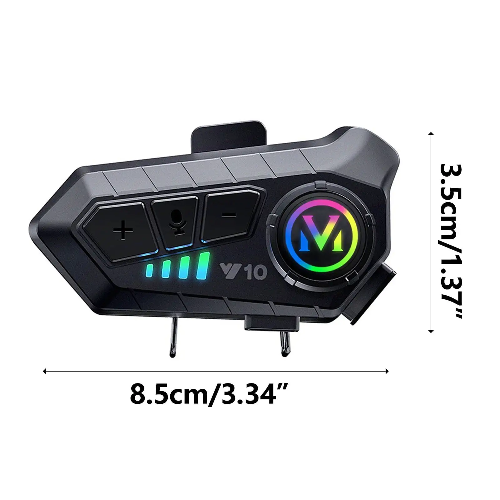 Motorcycle Helmet Bluetooth Headset 300meters 2 Riders Bluetooth Helmet Intercom Headset Noise Sound Quality Speakers Comm...