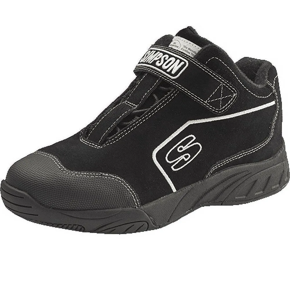 Simpson PB155BK Pit Box Shoes Adult Size 15.5 Black - MGW-2780
