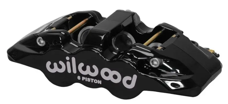 Wilwood Aero6-R/H Black Brake Caliper 1.62/1.12/1.12in Pistons 1.25in Disc