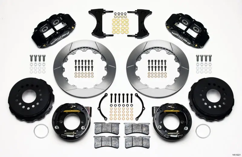 Wilwood Narrow Superlite 4R Rear Brake Kit 12.88in 2005-2014 Mustang