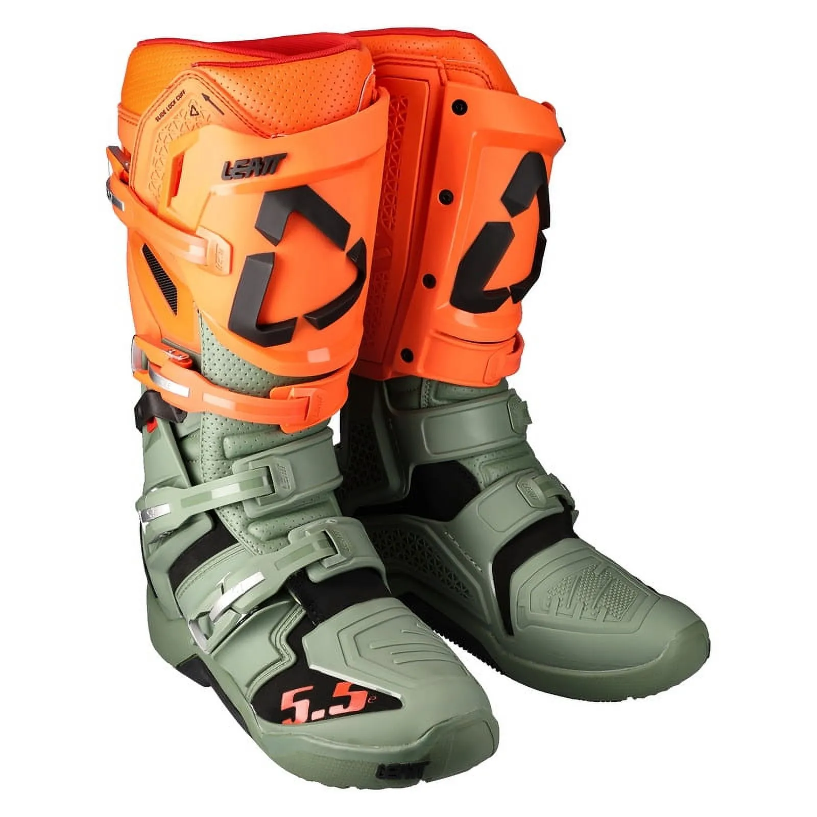 Leatt 5.5 Flexlock Enduro Cactus Dirt Bike MX SXS ATV Boot - Men's Size 7 7
