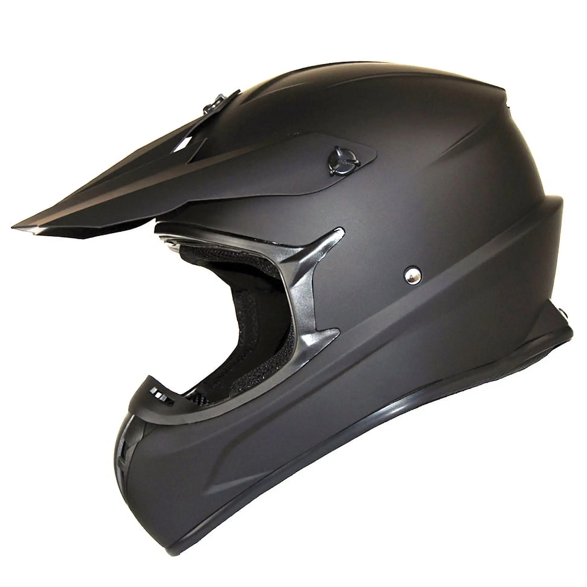 1Storm Adult Motocross Helmet BMX MX ATV Dirt Bike Downhill Mountain Bike Helmet Racing Style HKY_SC09S; Matt Black S
