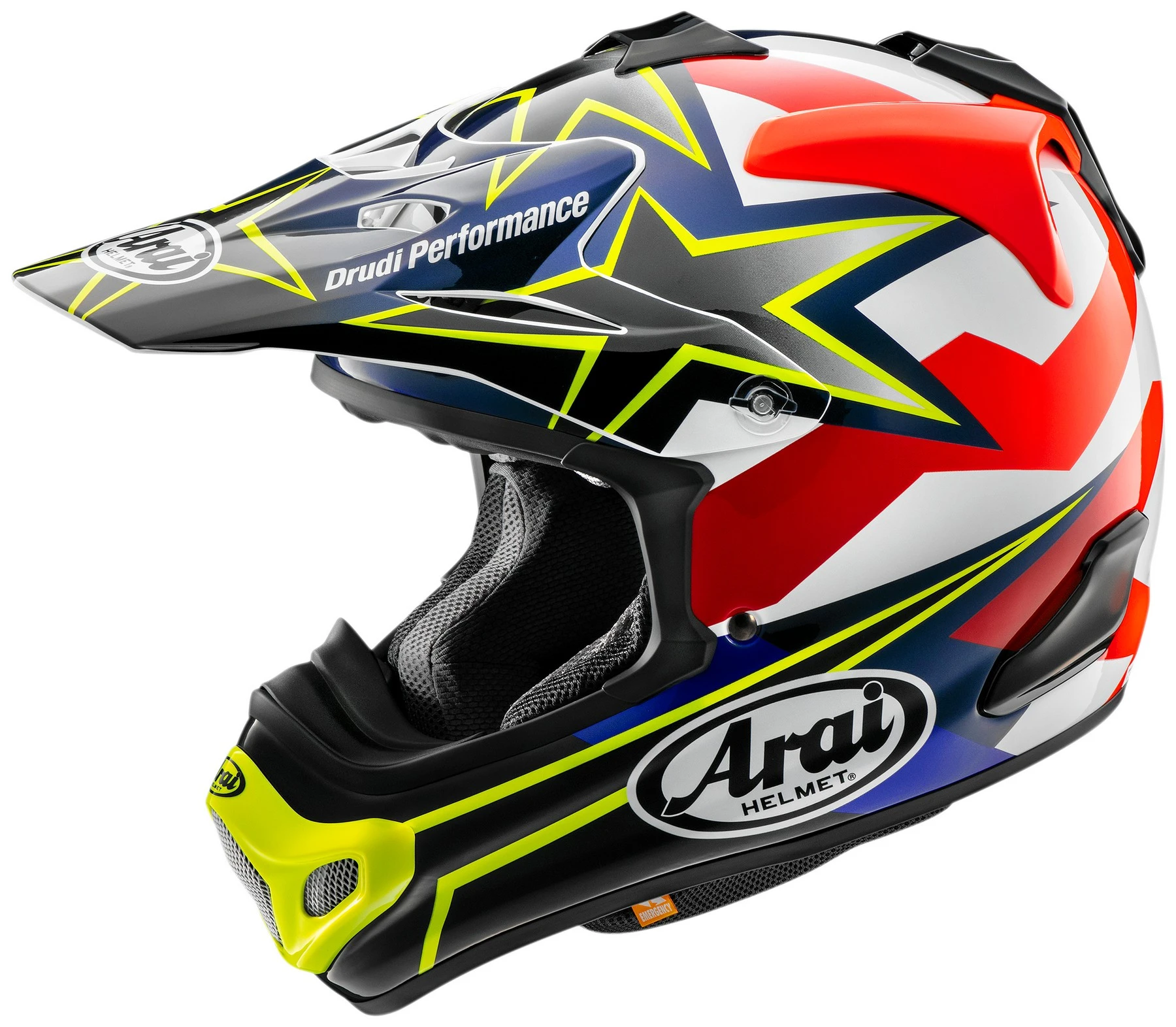 Arai VX-PRO4 Star & Stripes MX Offroad Helmet Yellow XL - MGW-23927 L Arai Helmet