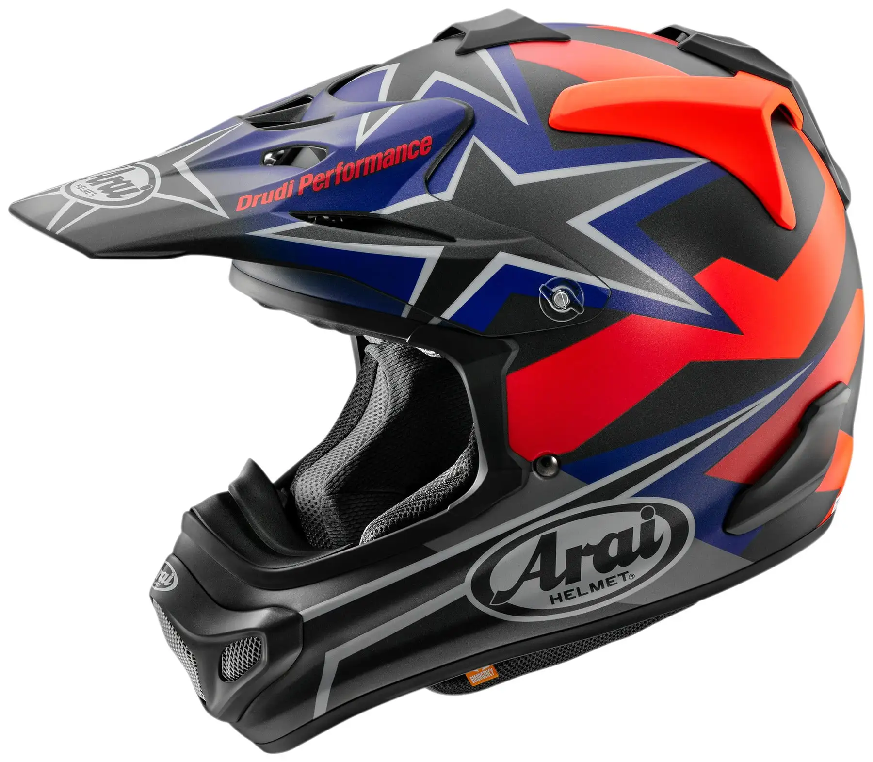 Arai VX-PRO4 Star & Stripes MX Offroad Helmet Black/Red LG L Arai Helmet
