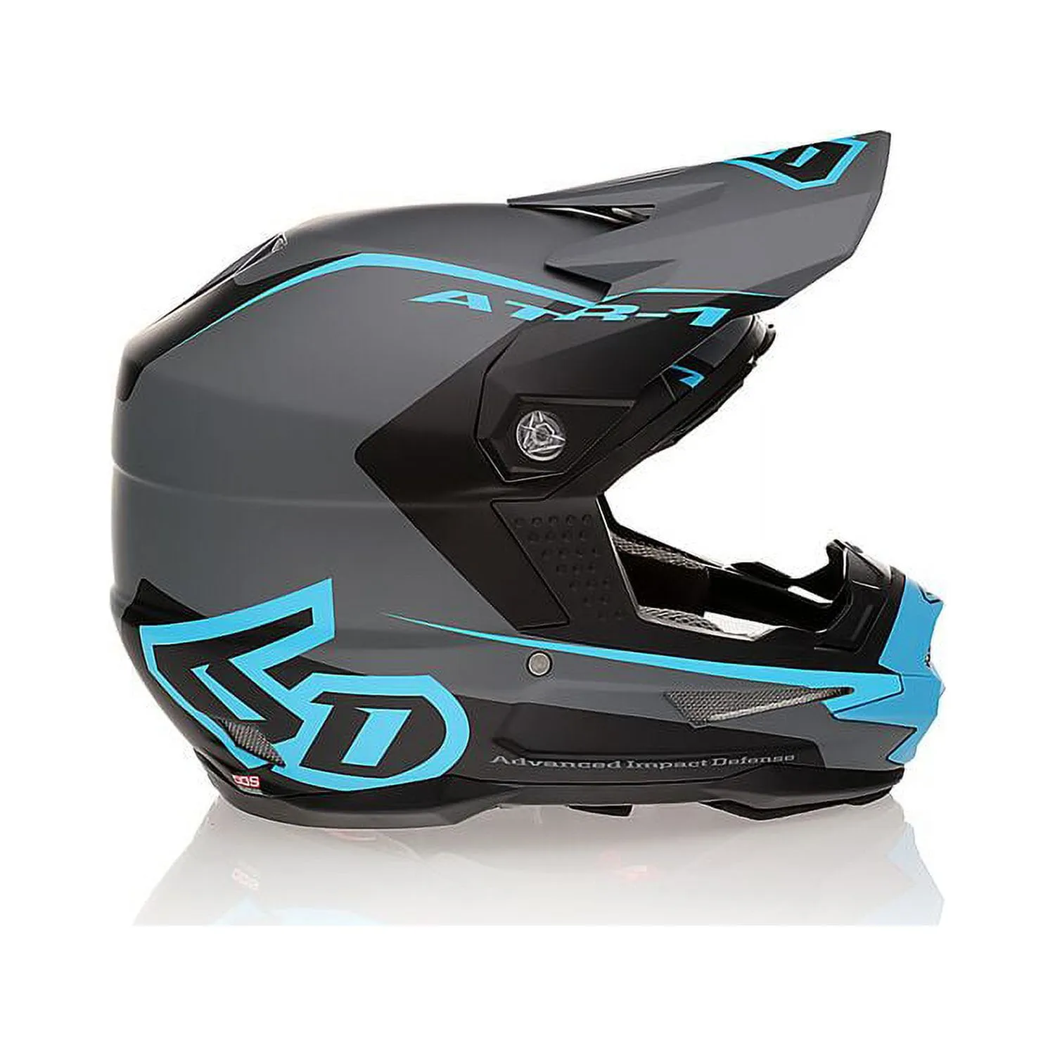 6D ATR-1 Stealth Cyan Offroad Helmet - L - MGW-23816 Xs