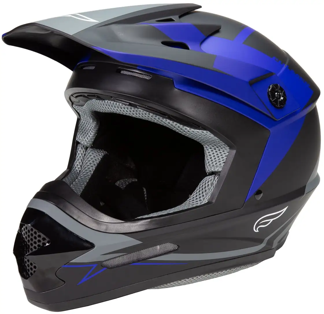Fulmer 204 MPX Urge MX Offroad Helmet Blue/Charcoal MD - MGW-21800 M