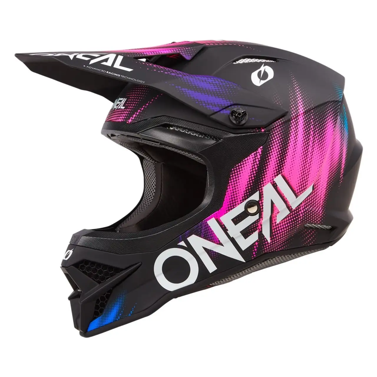 O'Neal 2024 Womens 3 Series Voltage Offroad Motocross Helmet - Black/Pink - X-Large Xs