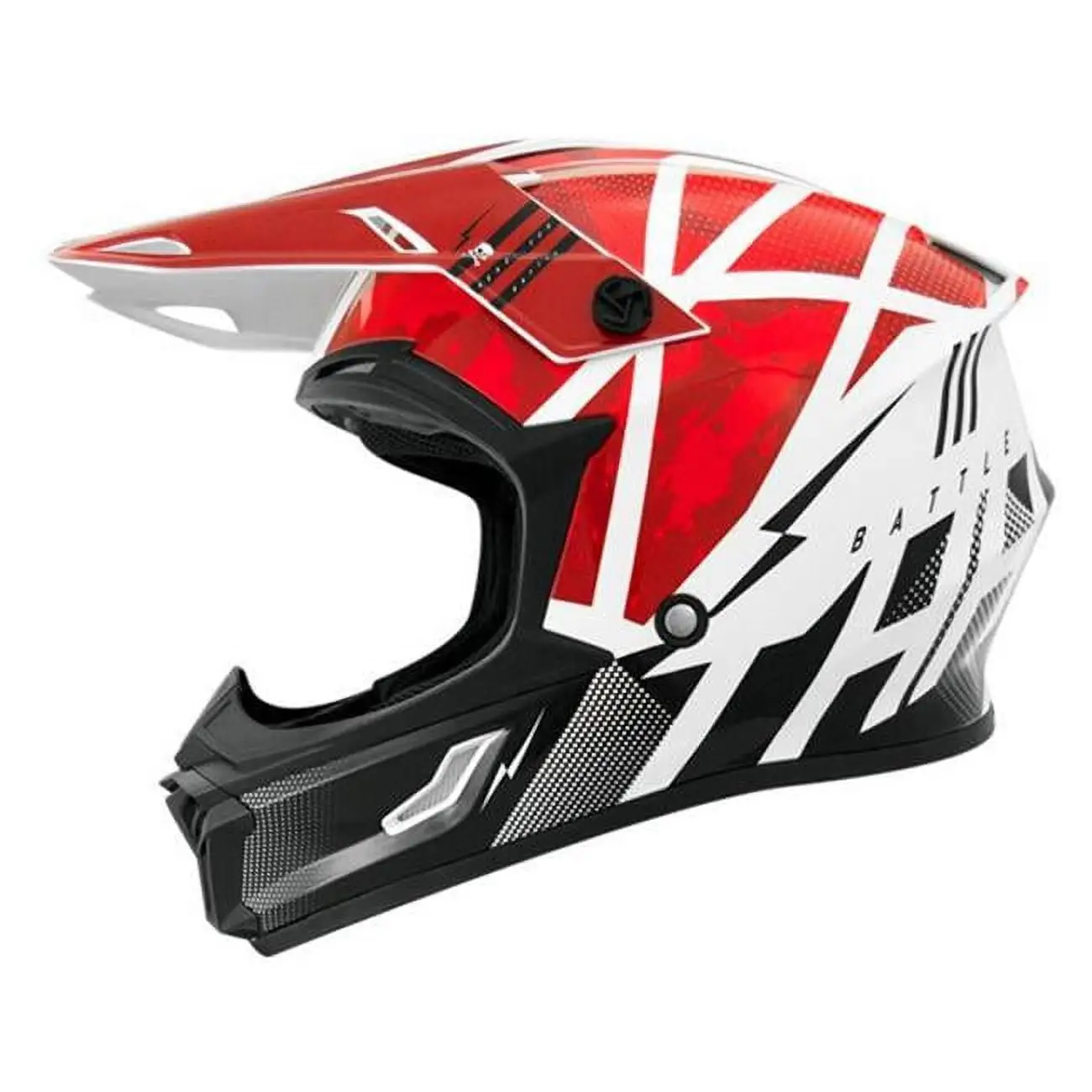 THH T-710X Battle MX Offroad Helmet Red/Black XXL - MGW-22803 Xs T710X Battle MX Offroad Helmet