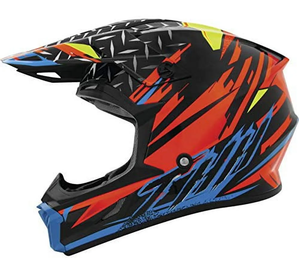 THH T710X Assault MX Offroad Helmet Orange/Blue XS - MGW-9208 THH Helmets