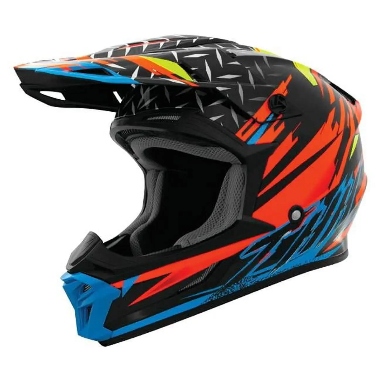 THH T710X Assault MX Offroad Helmet Orange/Blue MD - MGW-24295 M THH Helmets