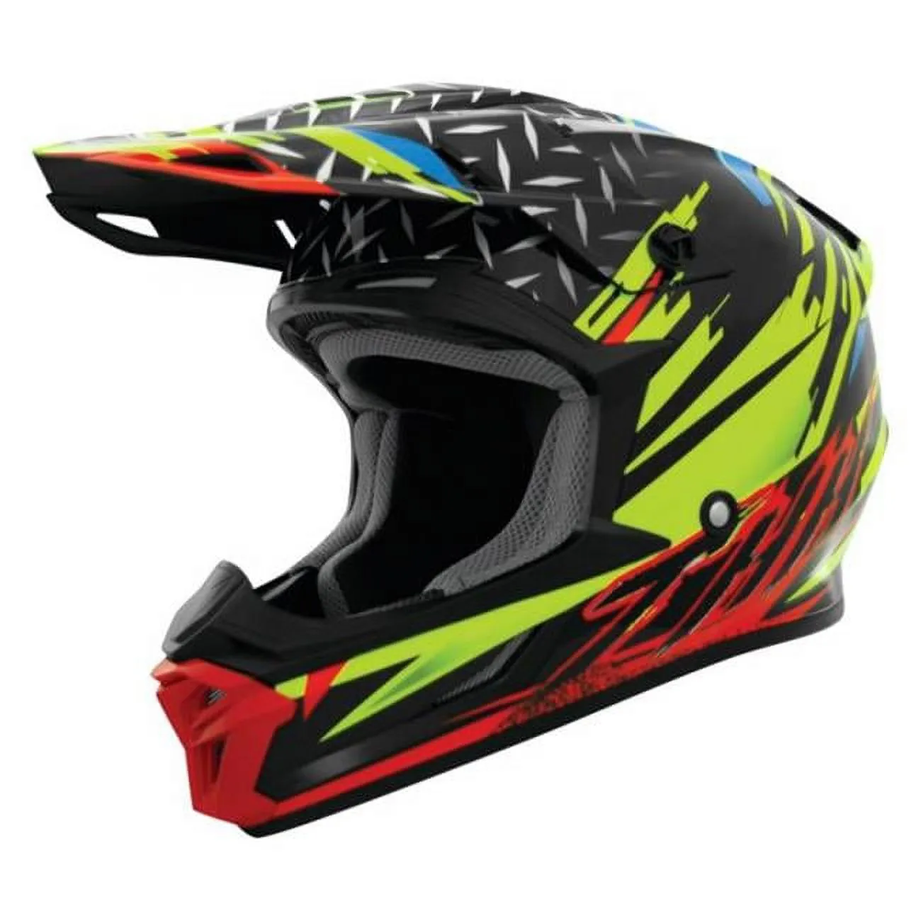 THH T710X Assault MX Offroad Helmet Yellow/Red XL - MGW-6974 THH Helmets