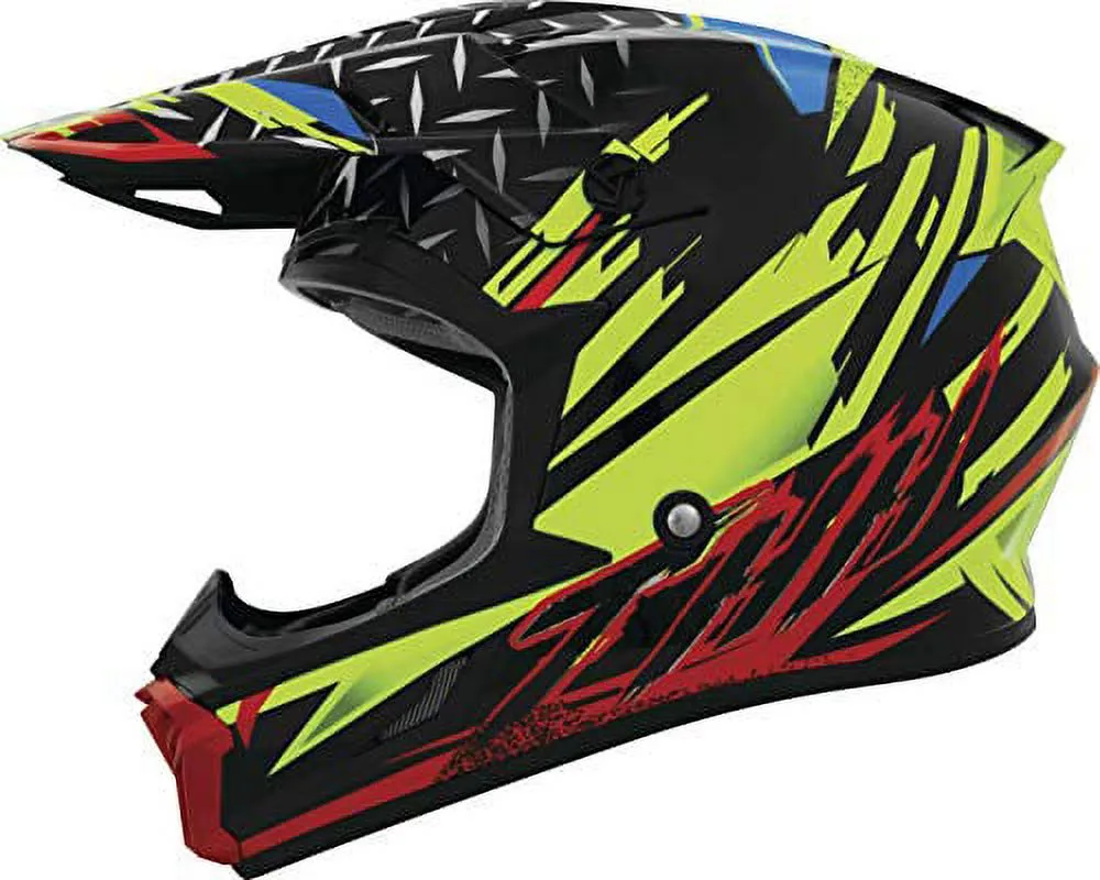 THH T710X Assault MX Offroad Helmet Yellow/Red XXL - MGW-5099 THH Helmets