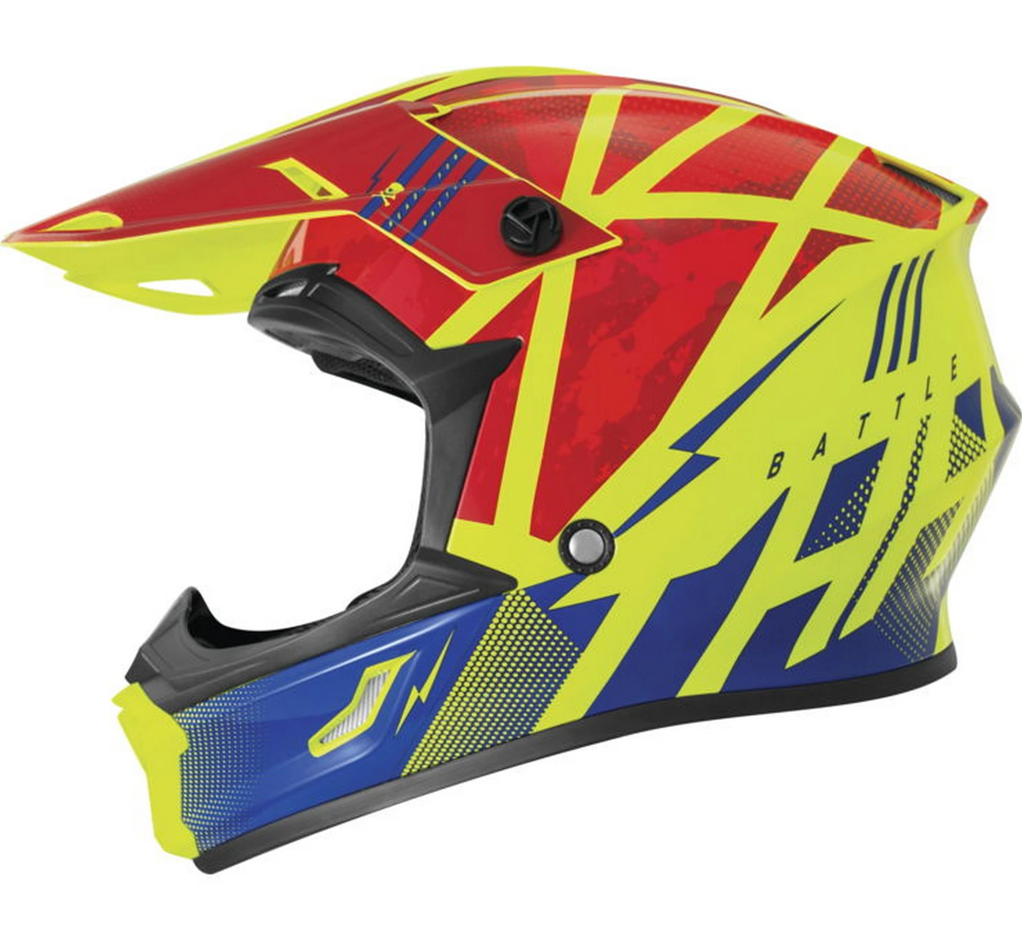 THH T-710X Battle MX Offroad Helmet Red/Blue XXL - MGW-25172 S THH Helmets