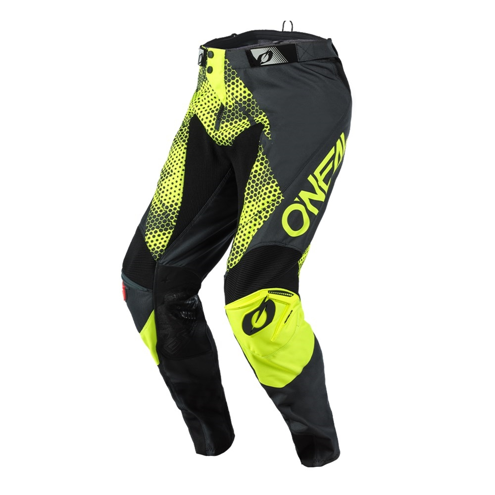 O'Neal Mayhem Covert Mens MX Offroad Pants Charcoal/Neon 40 USA 36