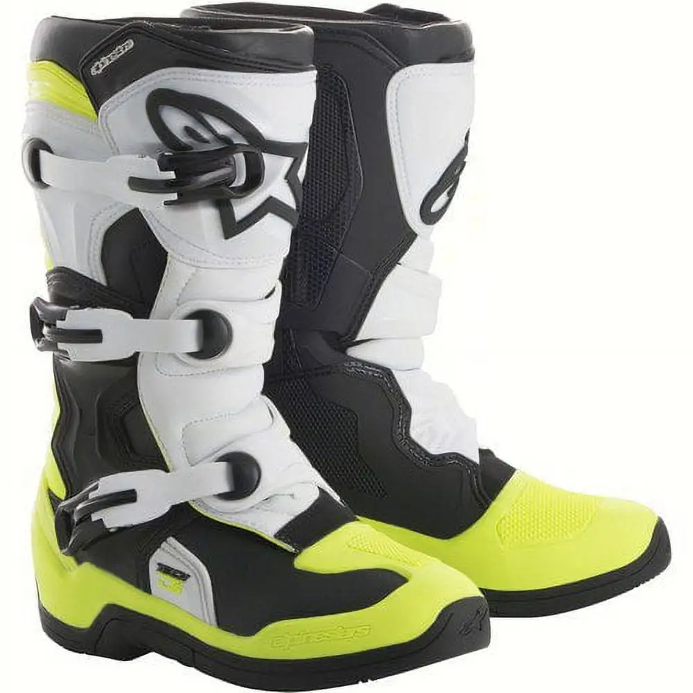 Alpinestars 2014018-125-7 2014018-125-7; Tech 3S Boots Black / White / Yellow Size 07