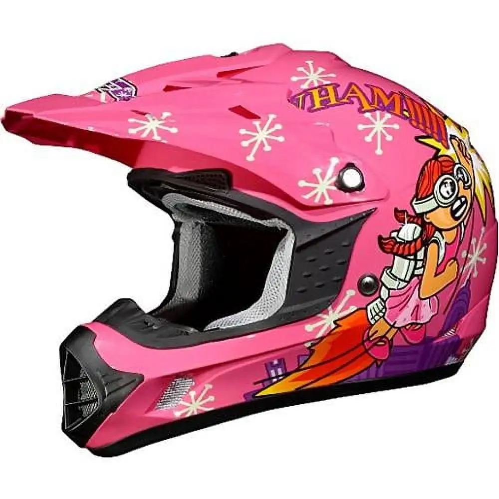 AFX FX-17Y Rocket Youth MX Offroad Helmet Pink LG - MGW-28071 L