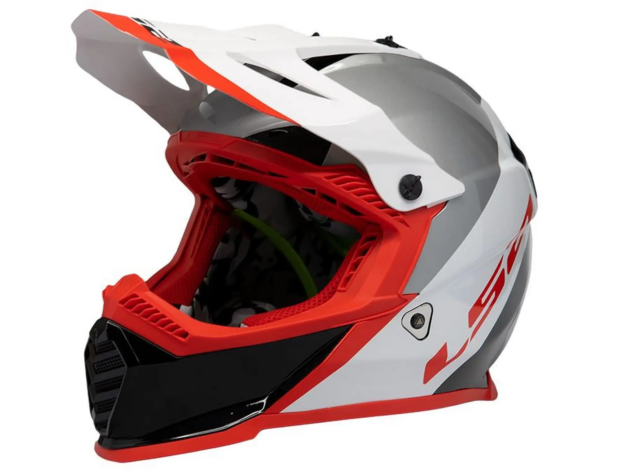 LS2 Gate Launch MX Offroad Helmet Gloss White/Red/Black MD 3xl LS2 Helmets