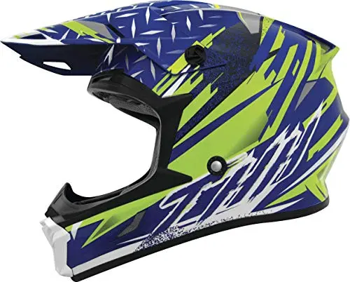 THH T710X Assault MX Offroad Helmet Blue/Yellow MD - MGW-4774 THH Helmets