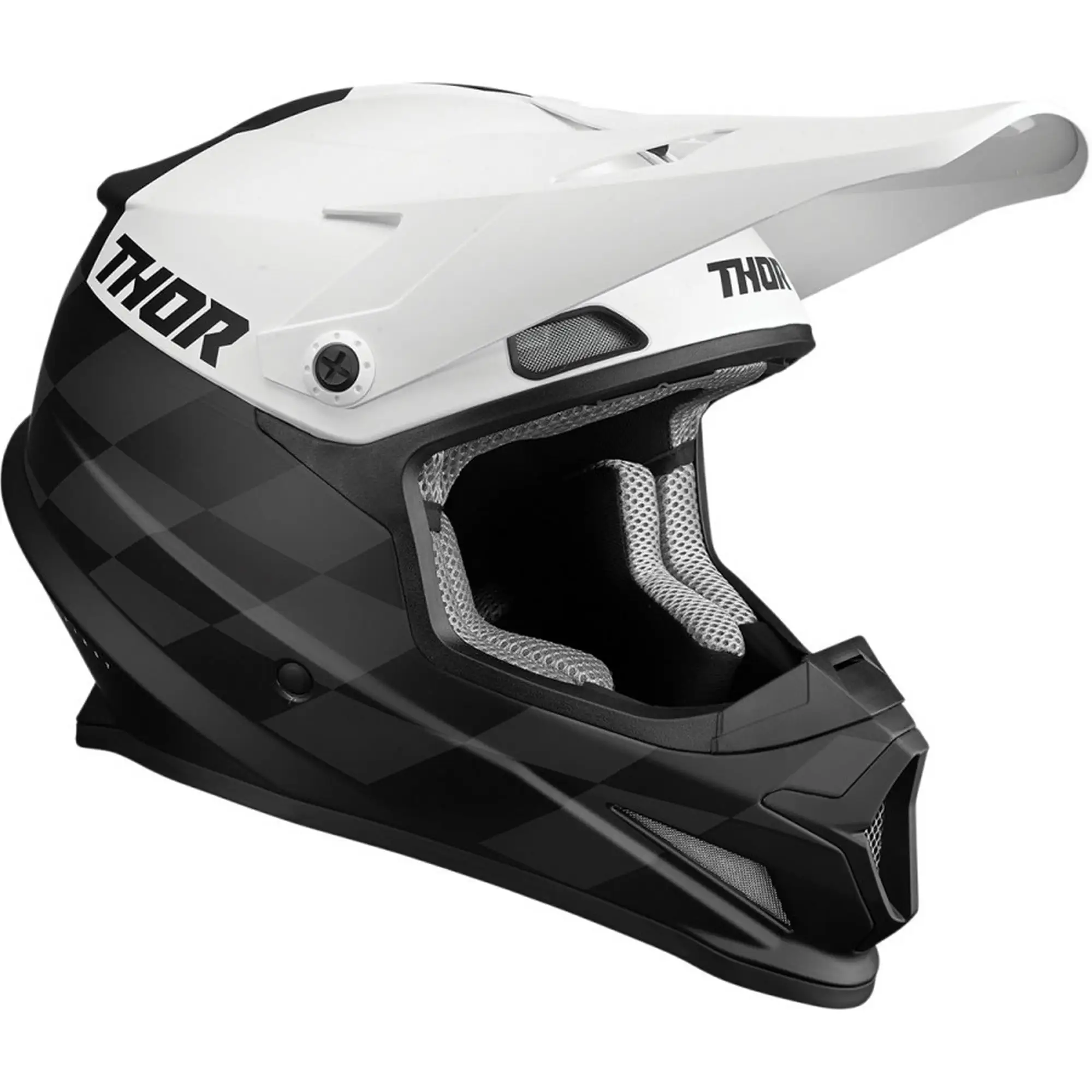 Thor Sector Birdrock MX Offroad Helmet Black/White MD - MGW-24034 3xl