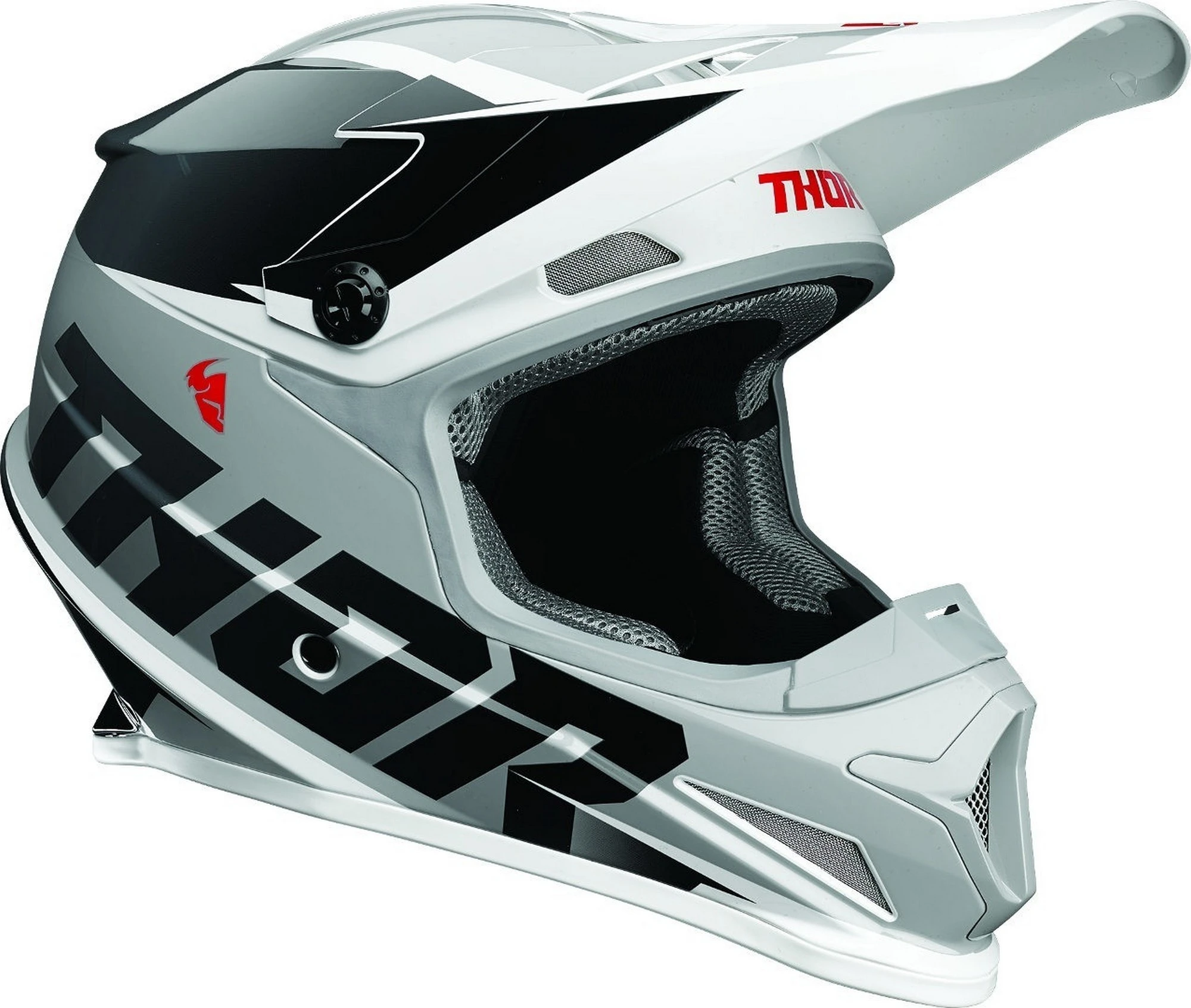 Thor Sector Fader MX Offroad Helmet Black/White XS - MGW-21978 Xs