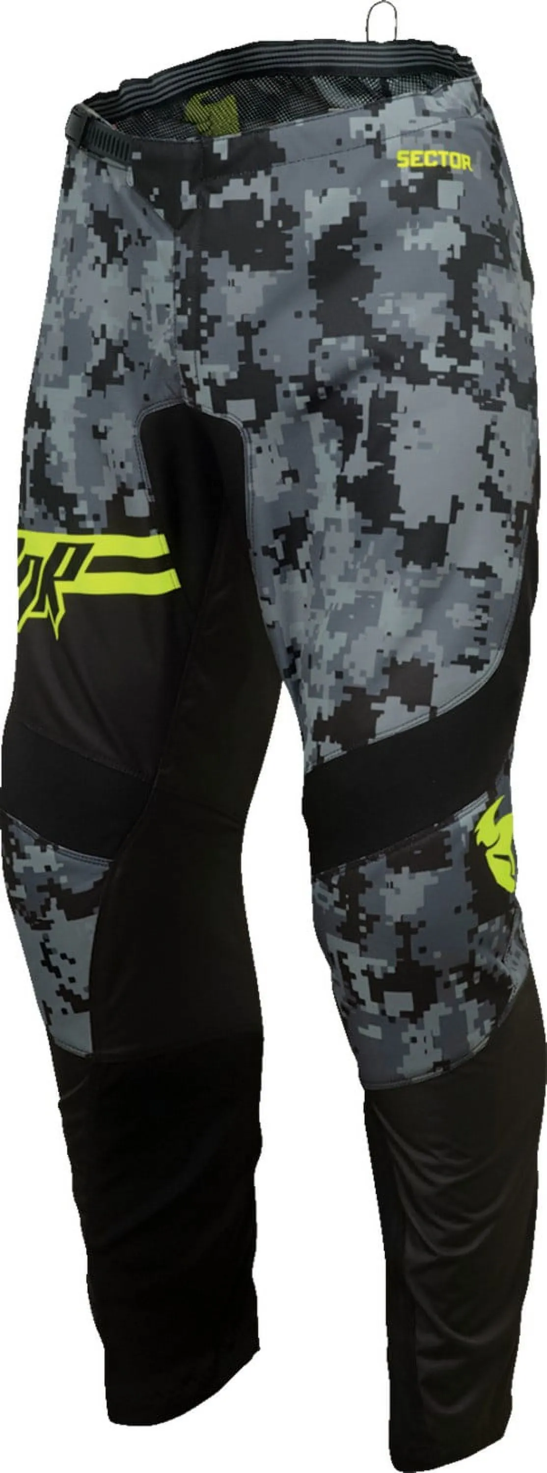 Thor Sector Digi Mens MX Offroad Pants Black/Camo 28 USA - MGW-28766 28